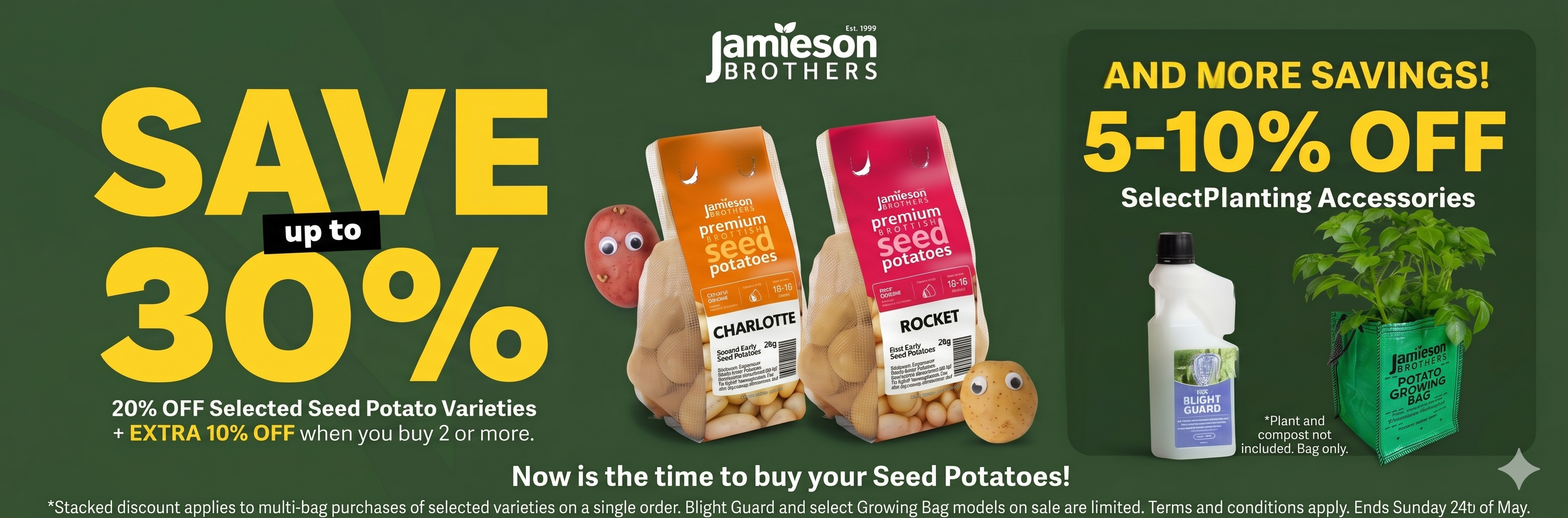 Up to 30% Off Selected Seed Potato Sale