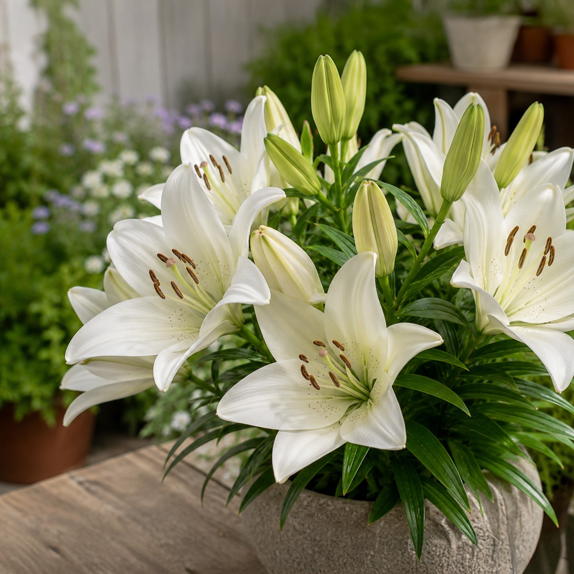 Lilium Asiatic White 2 Bulbs Ready for Planting Now in UK Autumn