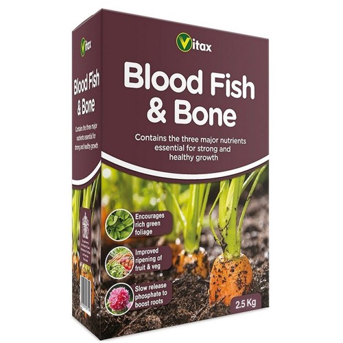 Vitax Blood Fish & Bone, all purpose plant food 2.5kg box