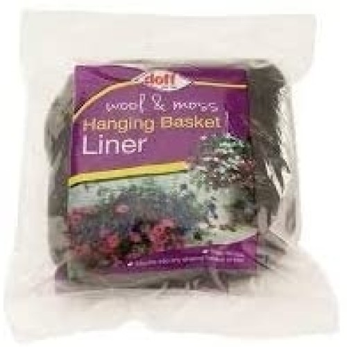Doff Wool and Moss Hanging Basket Liner