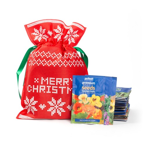 Christmas Gardening Gift Set Flower Seeds 21 Packs (Approx. 6000 seeds) By Jamieson Brothers