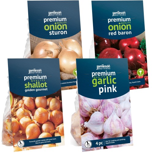 Adams Ultimate Onion Bundle 112pcs - 4 packs -Sturon, Red Baron, Golden Gourmet & Pink Germidour