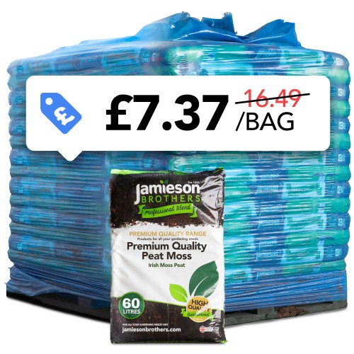 Peat Moss – Pallet of 80 x 60L Bags – Kerbside Delivery Only