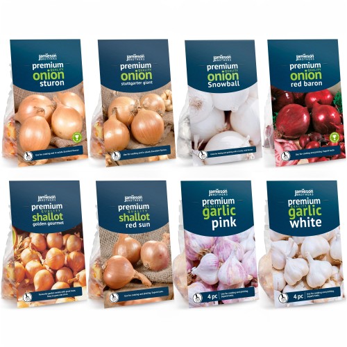Mixed Spring Onion, Shallots and Garlic Mega Pack by Jamieson Brothers 