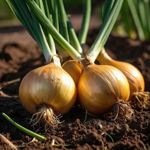 Onion Stuttgarter Riesen (Allium Cepa) 250g Spring Planting Onion Bulbs| Vegetable Bulb for Planting Now UK | Plant Garden Outdoor | Jamieson Brothers