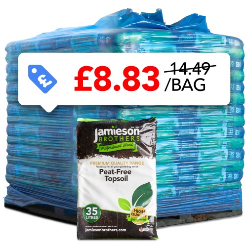 Peat Free Top Soil – Pallet of 60 x 35L Bags – Kerbside Delivery Only