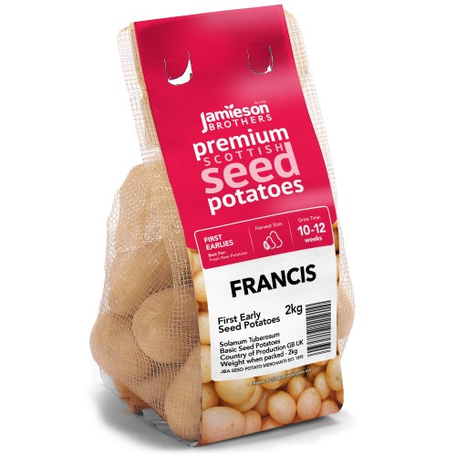 Francis Seed Potatoes - 2KG net (approx 20-25 tubers)