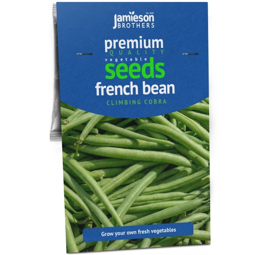 French Beans Climbing Cobra Vegetable Seeds (Approx. 30 seeds) by Jamieson Brothers