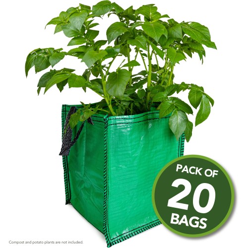20 x Potato Planter Grow Bags suitable for growing all Vegetables all year round 18"x12"x12" 