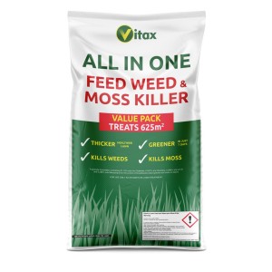 Vitax All in One Feed Weed & Moss Killer - 625m2 Bag