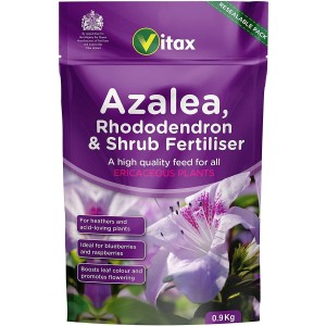 Vitax Azalea, Rhododendron & Shrub Fertiliser - 0.9kg Pouch