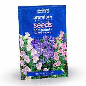 Campanula Canterbury Bells Mixed Flower Seeds (Approx. 895 seeds) by Jamieson Brothers®
