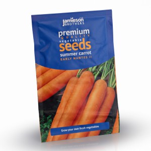Jamieson Brothers® Carrot Early Nantes II Vegetable Seeds (approx. 5000 seeds)