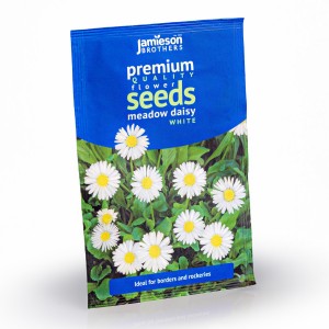 Jamieson Brothers® Daisy Meadow White Flower Seeds (Approx. 370 seeds)