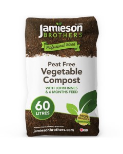 Peat Free Vegetable Compost with added John Innes 60L Professional Blend by Jamieson Brothers