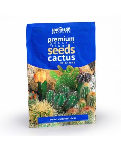 Cactus Mixed House Plant Seeds (Approx. 24 Seeds) by Jamieson Brothers®