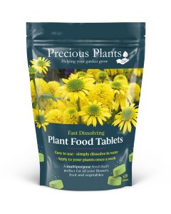 Precious Plants Fast Dissolving Plant Food Tablets 20 Pack – Quick Release Fertiliser for Indoor & Outdoor Plants – Pouch
