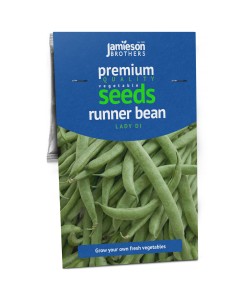 Runner Bean Lady Di Vegetable Seeds (40g) by Jamieson Brothers