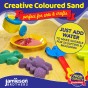 Green Coloured Dry Play Sand – Soft Sand for Kids – Make Sand Art, Arts & Craft Sand – Non-Toxic & Non-Staining – Just Add Water to Make Playsand for Kids – Jamieson Brothers Creative Sand