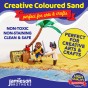 Orange Coloured Dry Play Sand – Soft Sand for Kids – Make Sand Art, Arts & Craft Sand – Non-Toxic & Non-Staining – Just Add Water to Make Playsand for Kids – Jamieson Brothers Creative Sand