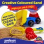 Green Coloured Dry Play Sand – Soft Sand for Kids – Make Sand Art, Arts & Craft Sand – Non-Toxic & Non-Staining – Just Add Water to Make Playsand for Kids – Jamieson Brothers Creative Sand