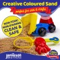 Green Coloured Dry Play Sand – 5kg Bag Soft Sand for Kids – Make Sand Art, Arts & Craft Sand – Non-Toxic & Non-Staining – Just Add Water to Make Playsand for Kids – Jamieson Brothers Creative Sand