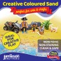Charcoal Coloured Dry Play Sand – 15kg Bag Soft Sand for Kids – Make Sand Art, Arts & Craft Sand – Non-Toxic & Non-Staining – Just Add Water to Make Playsand for Kids – Jamieson Brothers Creative Sand