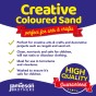 Yellow Coloured Dry Play Sand – 15kg Bag Soft Sand for Kids – Make Sand Art, Arts & Craft Sand – Non-Toxic & Non-Staining – Just Add Water to Make Playsand for Kids – Jamieson Brothers Creative Sand