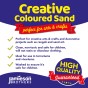 Green Coloured Dry Play Sand – Soft Sand for Kids – Make Sand Art, Arts & Craft Sand – Non-Toxic & Non-Staining – Just Add Water to Make Playsand for Kids – Jamieson Brothers Creative Sand