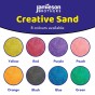 Orange Coloured Dry Play Sand – 20kg Bag Soft Sand for Kids – Make Sand Art, Arts & Craft Sand – Non-Toxic & Non-Staining – Just Add Water to Make Playsand for Kids – Jamieson Brothers Creative Sand