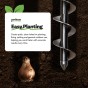 Auger Drill Bits for Planting Bulbs, Flowers, Vegetables, Potatoes, and Weed Remover - Twin Pack 8x30 & 4x22cm by Jamieson Brothers