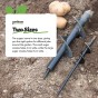 Auger Drill Bits for Planting Bulbs, Flowers, Vegetables, Potatoes, and Weed Remover - Twin Pack 8x30 & 4x22cm by Jamieson Brothers