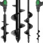 Auger Drill Bits for Planting Bulbs, Flowers, Vegetables, Potatoes, and Weed Remover - Twin Pack 8x30 & 4x22cm by Jamieson Brothers