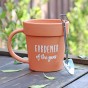 Gardening Gift Mug & Spoon Set - Gardener of The Year Plant Pot Mug, Shovel Shaped Stainless Steel Spoon - A Great Novelty Gift for Gardeners by Jamieson Brothers