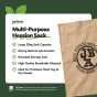 84x50cm Hessian Sack Large Strong Sturdy for Potato Storage, 25kg Jute Burlap Natural Durable by Jamieson Brothers