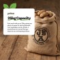 84x50cm Hessian Sack Large Strong Sturdy for Potato Storage, 25kg Jute Burlap Natural Durable by Jamieson Brothers
