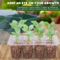 Garden Grow Plug and Seed Growing Cell Tray Perfect for Growing, Herbs, Flowers, Fruit or Vegetable Seeds Including 1 Tray, 1 Plug Planting Tray, Transparent Top with Changeable Vents & Plant Tag