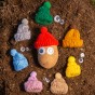 Potato Personality Kit with Tiny Woolly Hat - Random Colour Selection - Frost Protection for Your Potato
