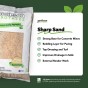 Sharp Sand 25kg Bag for Gardening, Paving & Building Use | Garden Sand, Builders Sand, Building Sand, Sharp Sand for Paving & Landscaping by Jamieson Brothers