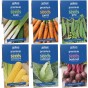 The Classic British Allotment Collection 6 Pack Vegetable Seed Bundle (Leek Musselburgh, Carrot Maestro, Pea Kelvedon Wonder, Sweetcorn Golden Bantam, Cabbage Greyhound, Beetroot Boltardy)