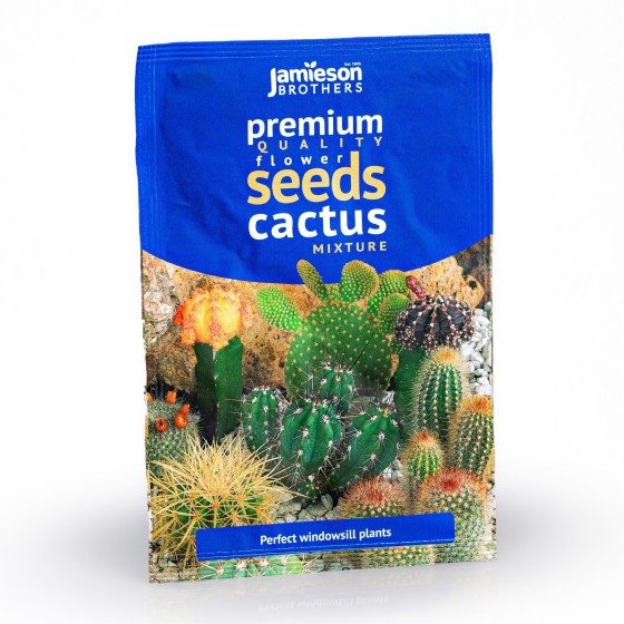 Cactus Mixed House Plant Seeds (Approx. 24 Seeds) by Jamieson Brothers®