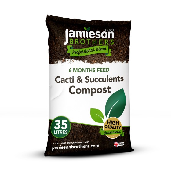 Cacti & Succulent Potting Compost Mix 35L - By Jamieson Brothers