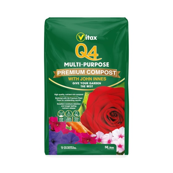 Vitax Q4 Multipurpose Compost with John Innes - 56L bag