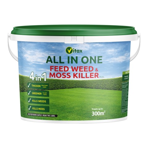 Vitax All in One Feed Weed & Moss Killer - 300m2 Tub