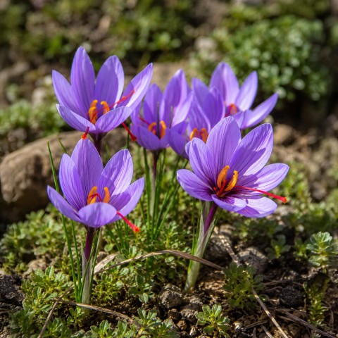 Crocus (Autumn Flowering) Safran Crocus (Sativus) 15 Bulbs Ready for Planting Now in UK Autumn Outdoor Gardens by Jamieson Brothers