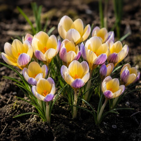 Crocus Advance 15 Bulbs Ready for Planting Now in UK Autumn Outdoor Gardens