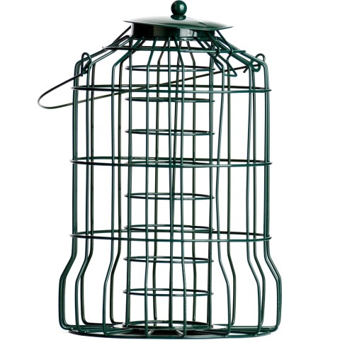 Metal Squirrel Resistant Hanging Fat Ball Bird Feeders for Small, Medium & Large sized Birds perfect for Robins, Sparrows & Woodpeckers- Durable Outdoor Fat Ball Feeder for Birds