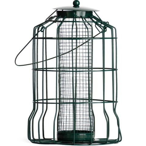 Metal Squirrel Resistant Hanging Nut Bird Feeders for Small & Medium sized Birds perfect for Finches, Sparrows & Woodpeckers - Durable Outdoor Nut Feeder for Birds