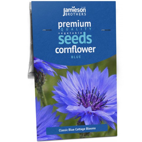Cornflower Blue (Centaurea cyanus) – 1g Classic Cottage Garden Flower Seeds