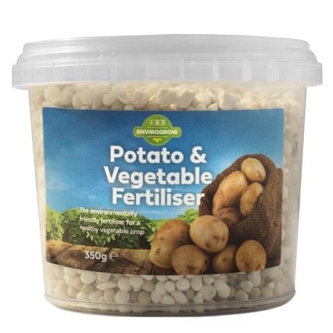 Potato & Vegetable Fertiliser 350g Tub – NPK 14-10-18 with Magnesium & Sulphur – Crop Feed for Seed Potatoes, Root Vegetables & Healthy Growth